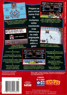 Mutant League Hockey (USA, Europe) box cover back
